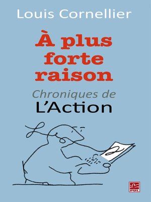 cover image of À plus forte raison
